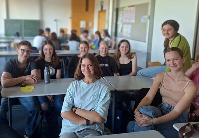 Schüler:innen des Stromberg Gymnasiums Vaihingen an der Enz bei einem Workshop