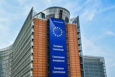 Gebäude der Kommission der Europäischen Union in Brüssel, Belgien